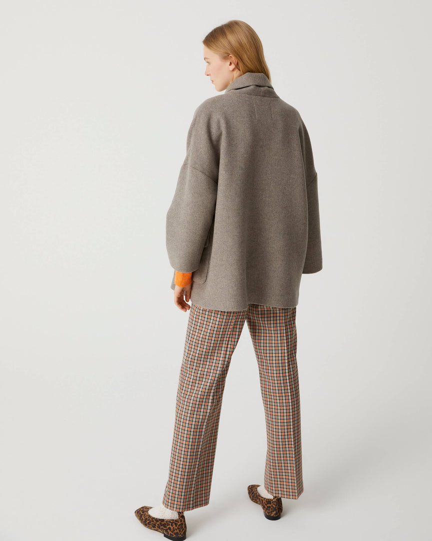 Plaid tailored trousers