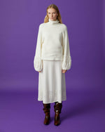 Carregar imagem no visualizador da Galeria, Knitted skirt with marquetry

