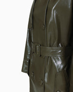 Carregar imagem no visualizador da Galeria, Trench-coat in eco-leather
